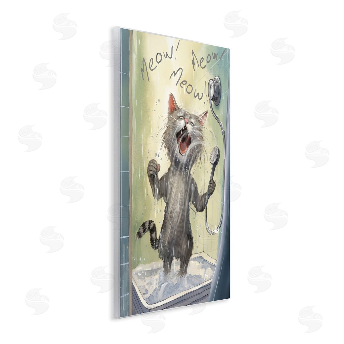 PSL Art Cat Singing in Shower