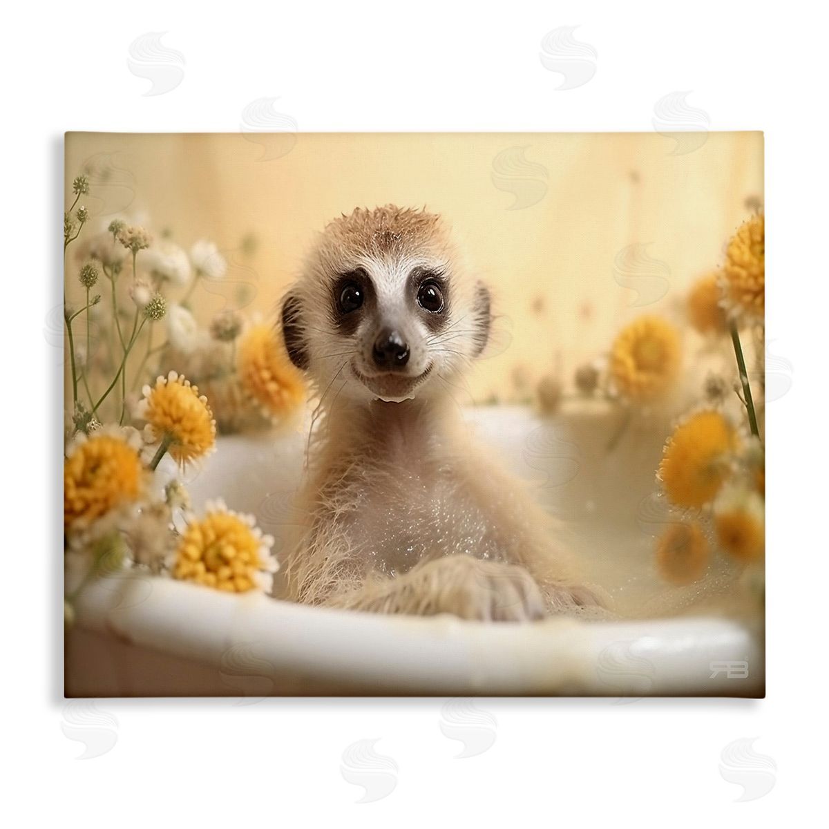 RB Meerkat & Floral Bath