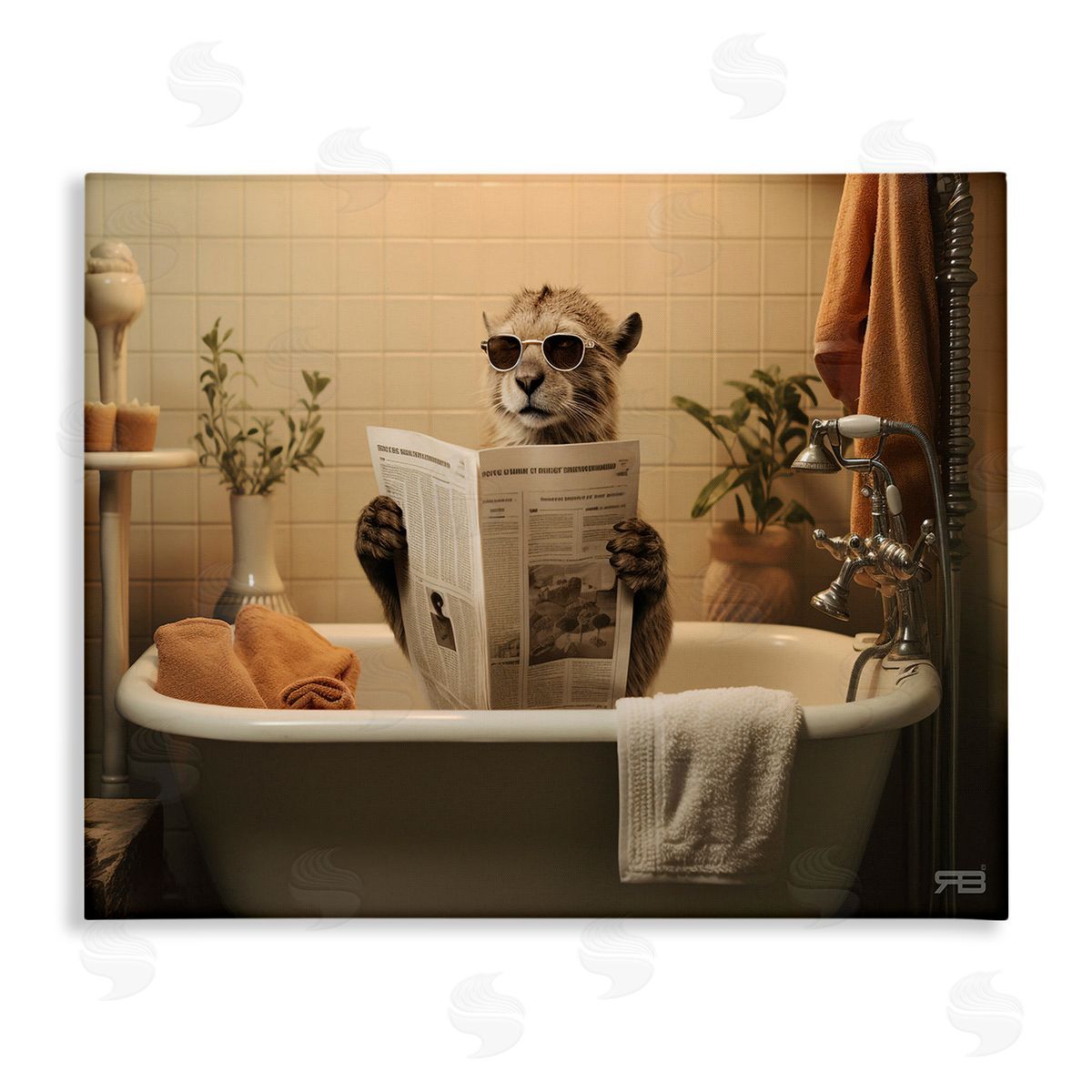 RB Wild Cat in Bathtub