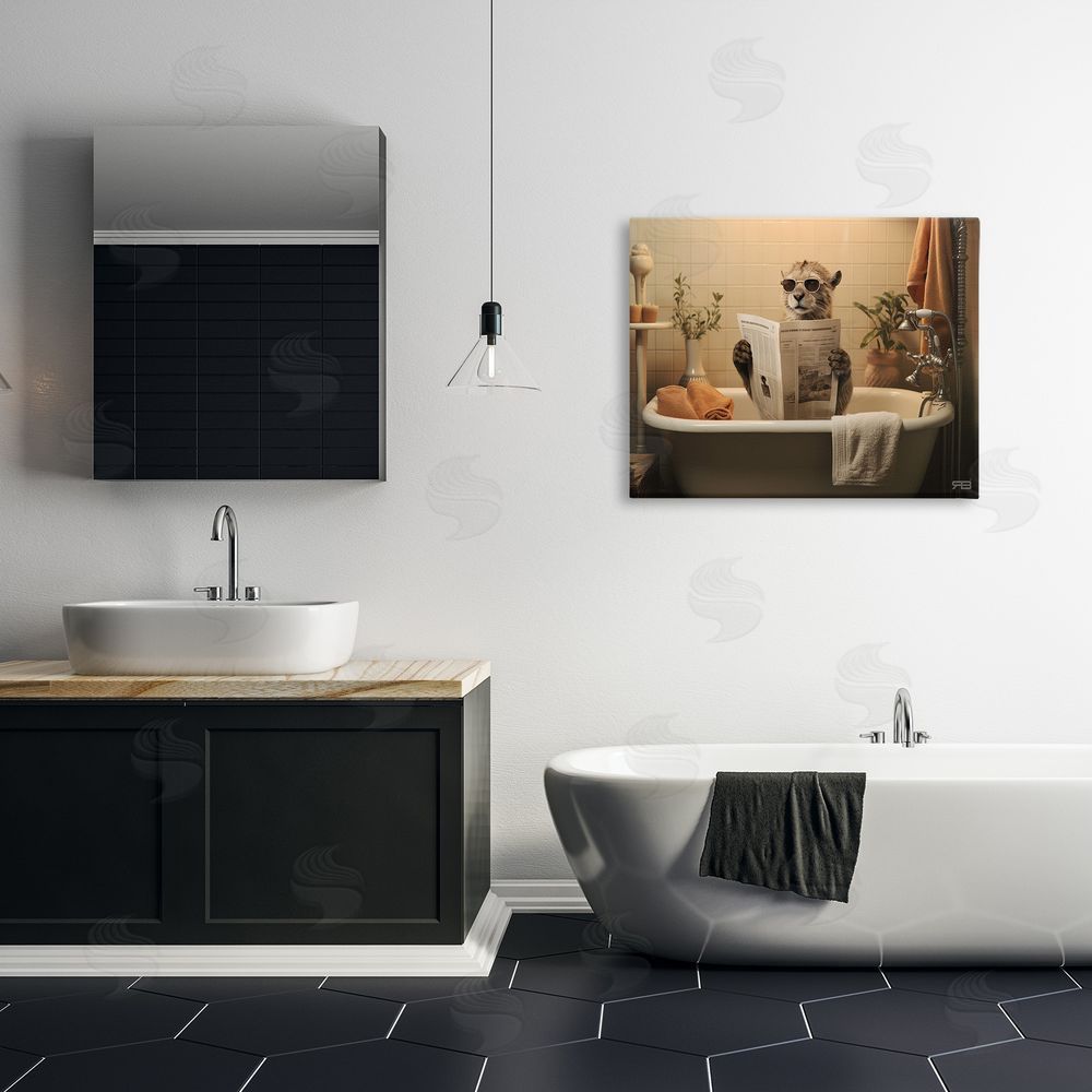 RB Wild Cat in Bathtub