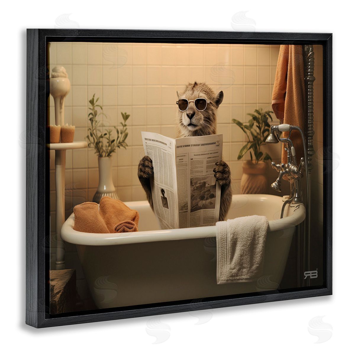 RB Wild Cat in Bathtub
