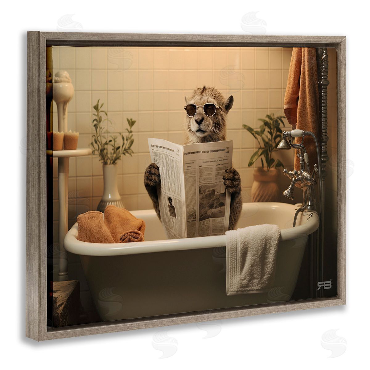 RB Wild Cat in Bathtub