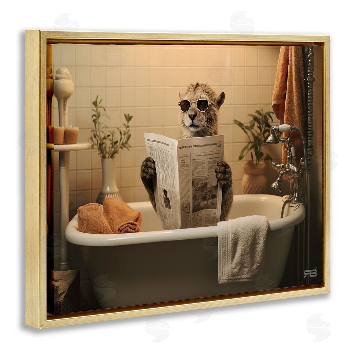 RB Wild Cat in Bathtub
