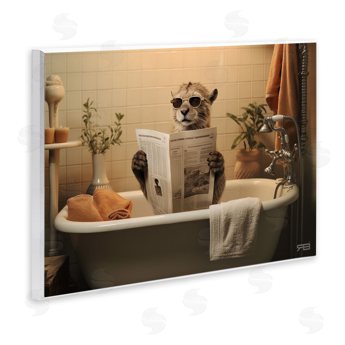RB Wild Cat in Bathtub