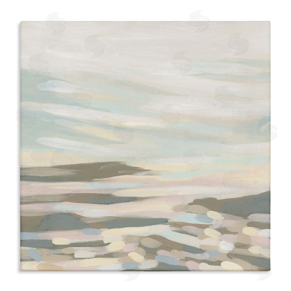 June Erica Vess Abstract Pastel Landscape Stretched Canvas Wall Art Print