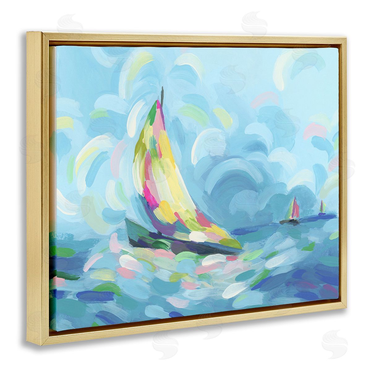 June Erica Vess Abstract Sailboat Scenery