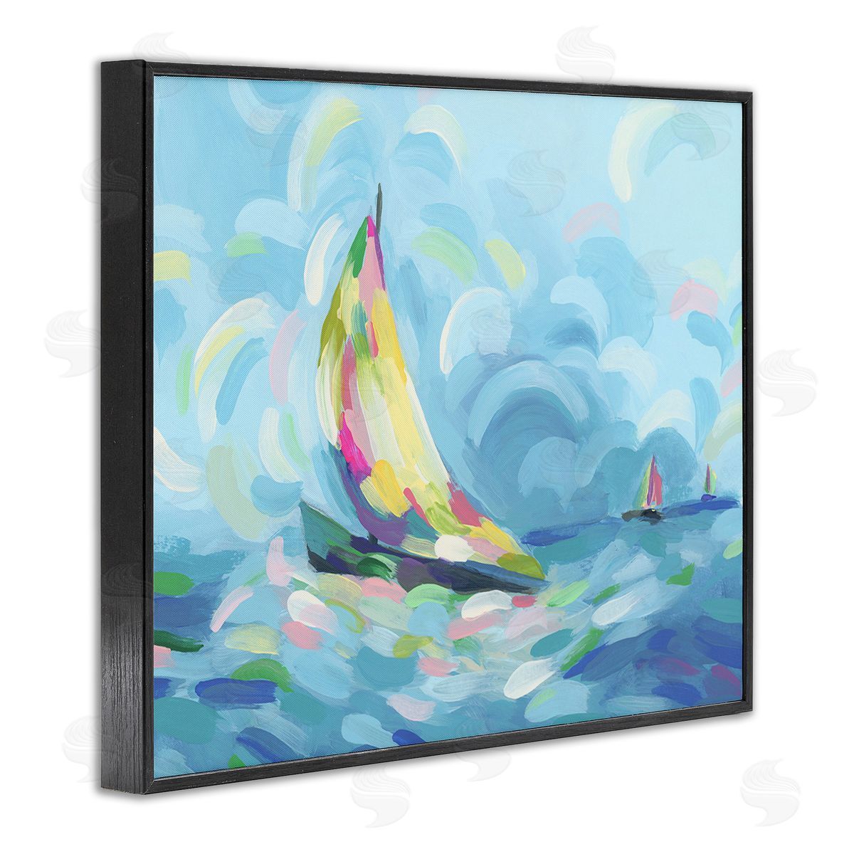 June Erica Vess Abstract Sailboat Scenery
