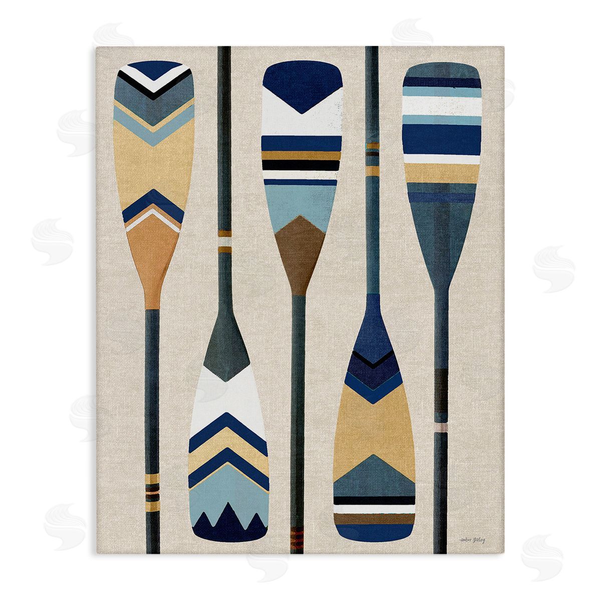 Amber Sterling Nautical Boat Oars