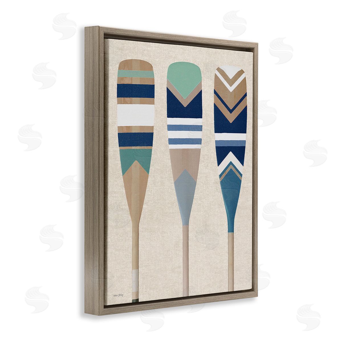Amber Sterling Boat Oar Trio
