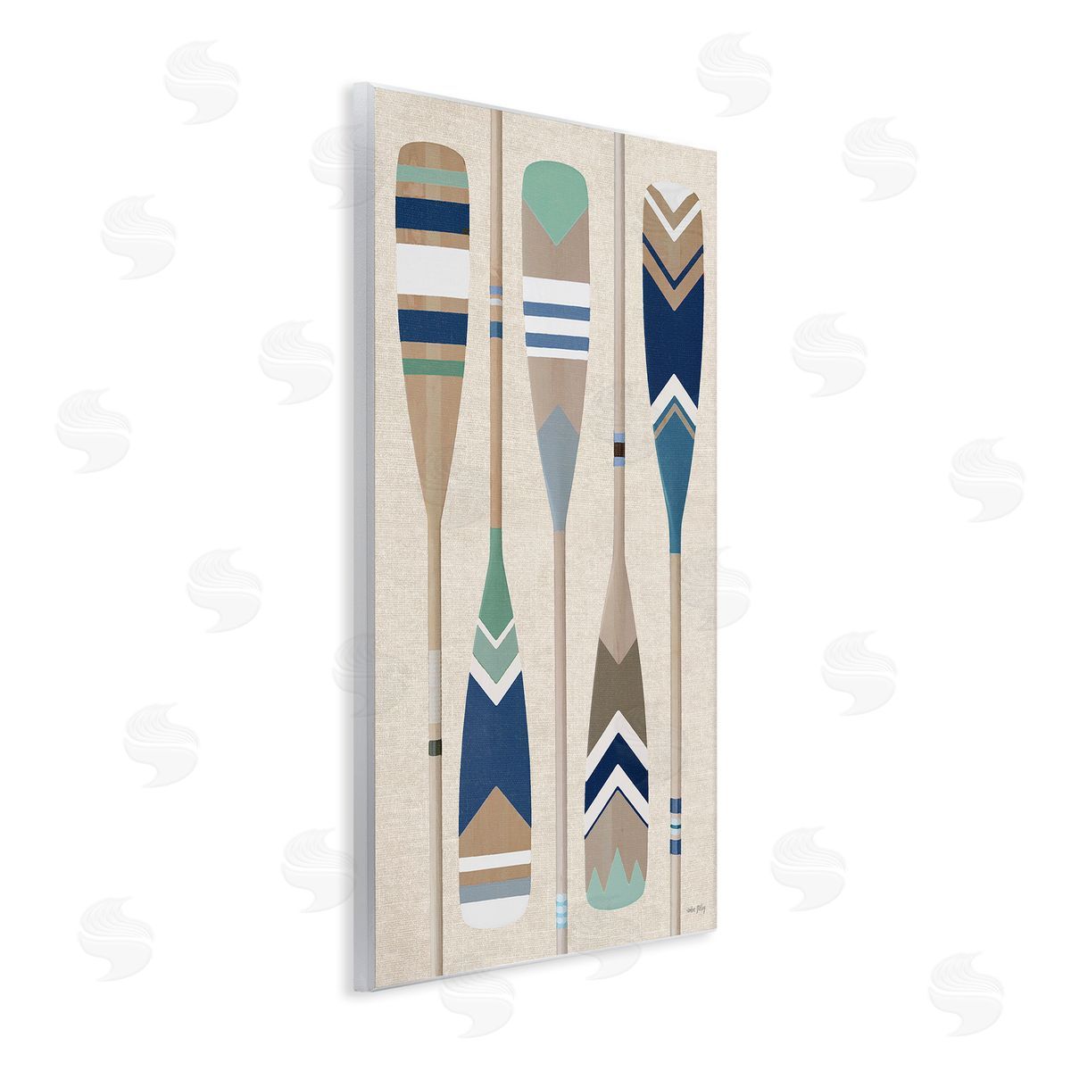 Amber Sterling Striped Boating Oars