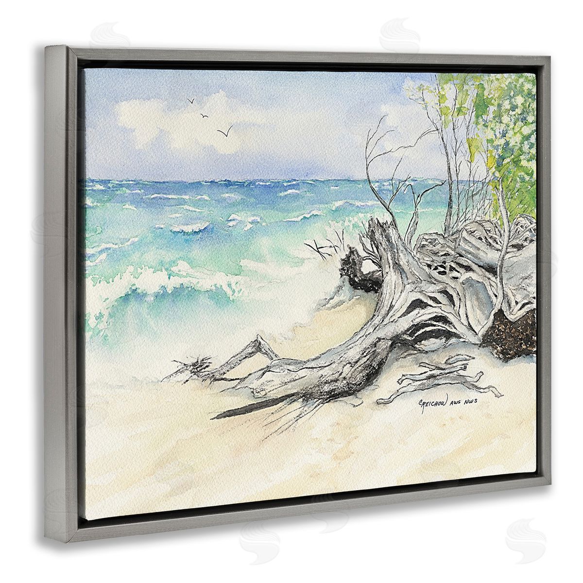 Christine Reichow Beach Driftwood Landscape