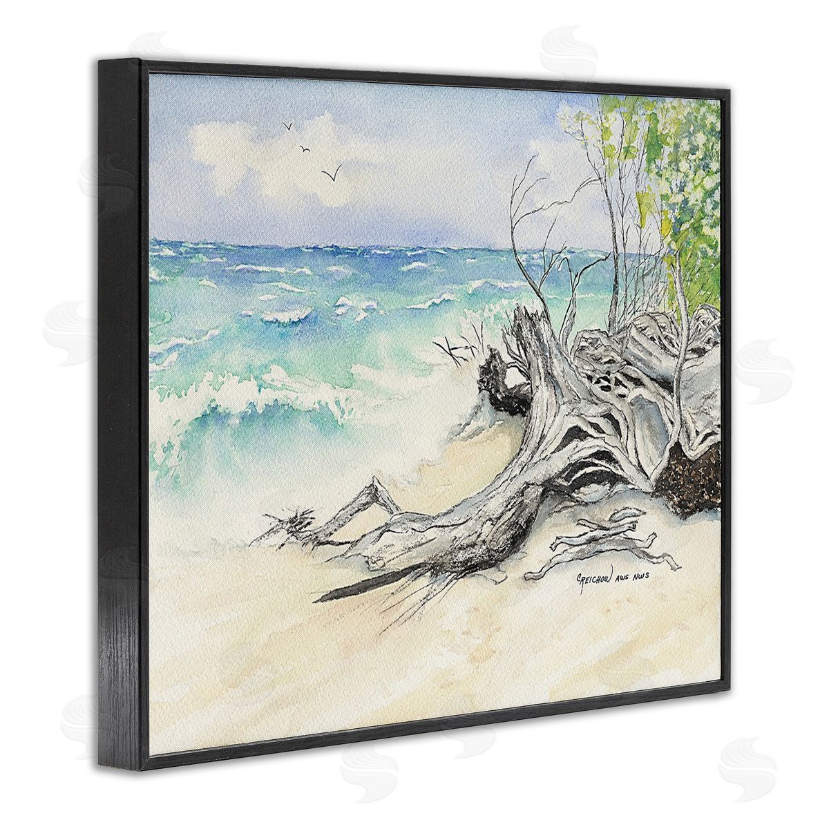 Christine Reichow Beach Driftwood Landscape