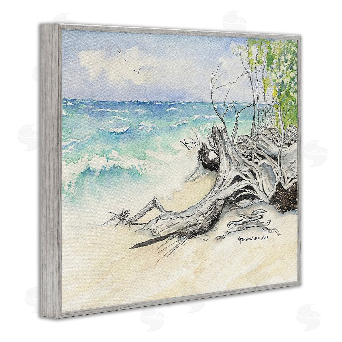 Christine Reichow Beach Driftwood Landscape