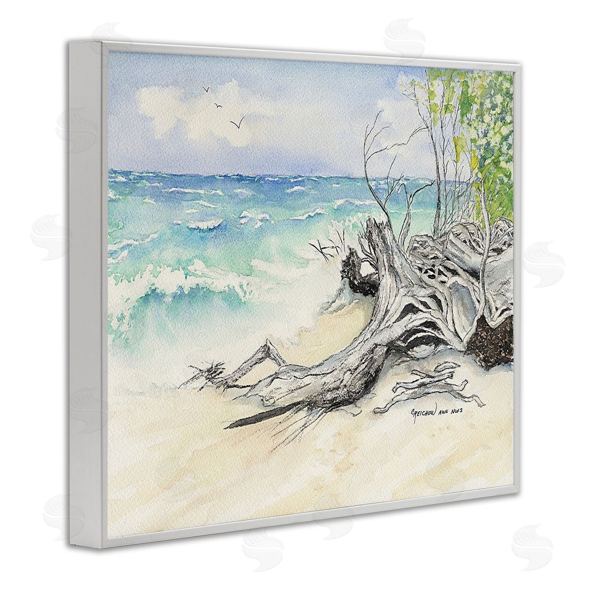 Christine Reichow Beach Driftwood Landscape