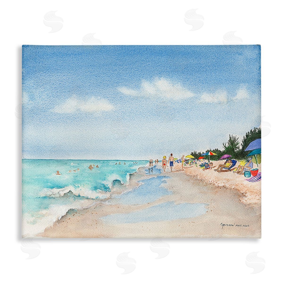 Christine Reichow Traditional Beachgoers View