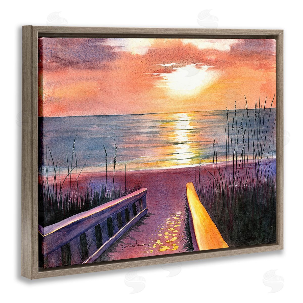 Christine Reichow Sunlit Beach Pathway