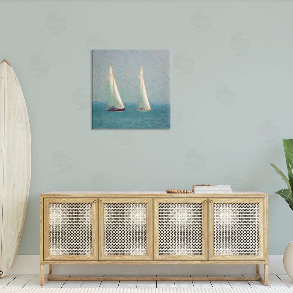 Graffitee Studios People on Sailing Boats Canvas Wall Art in Room