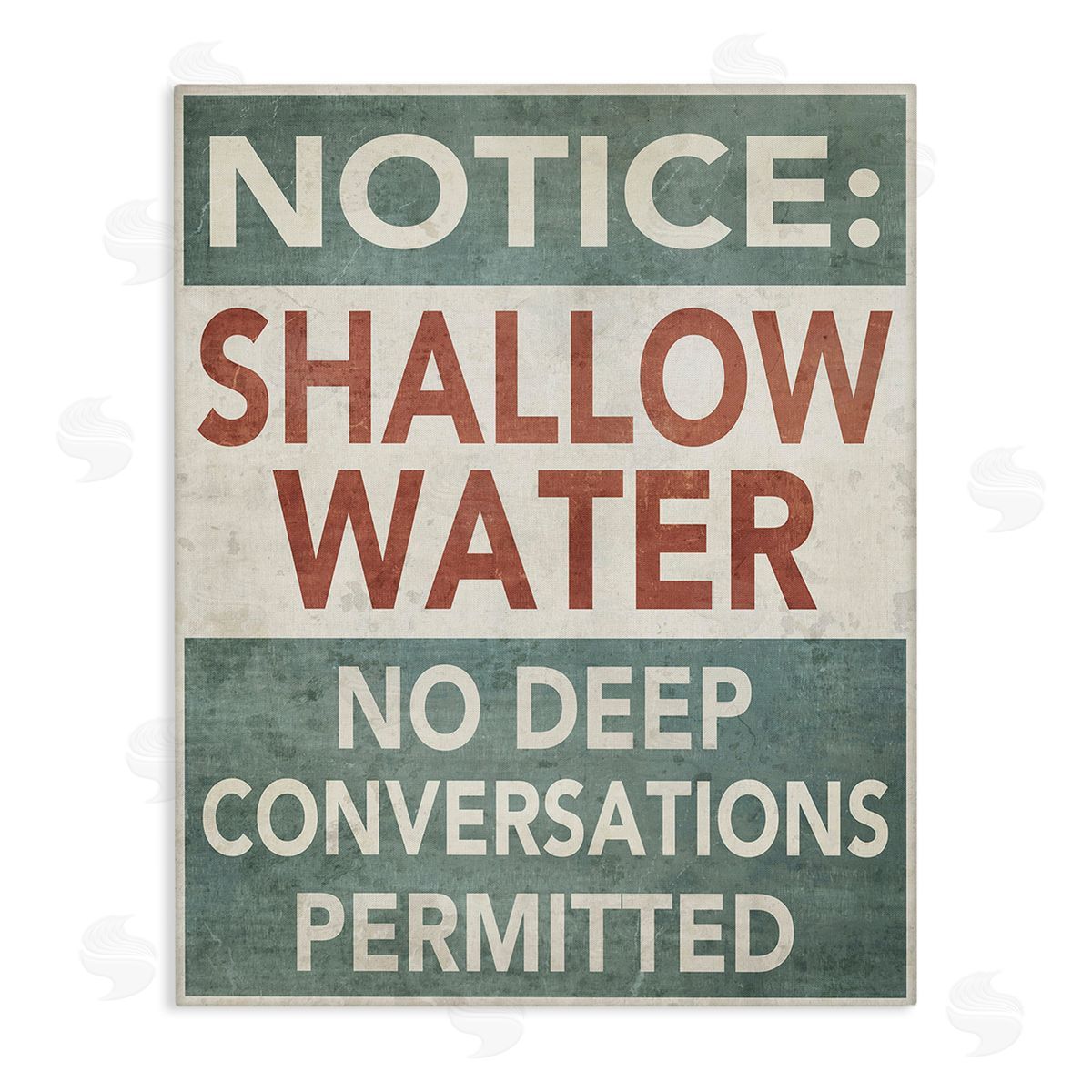 Graffitee Studios Vintage Shallow Water Phrase