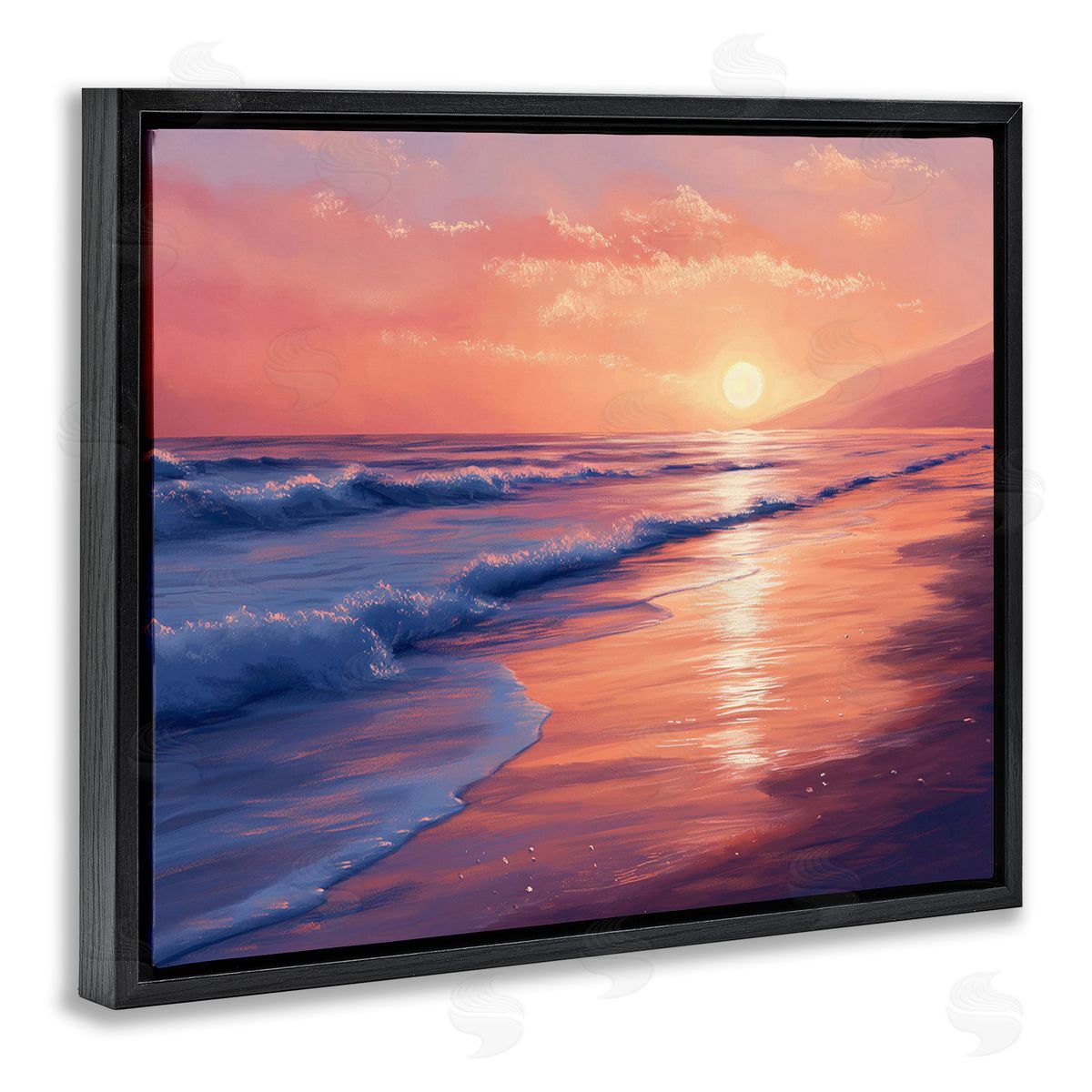 Imagine It Images Sunset over Beach Waves