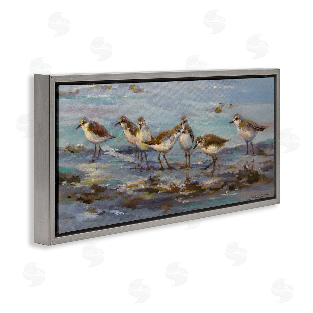 Sandy Nelson Sandpiper Flock on Shore