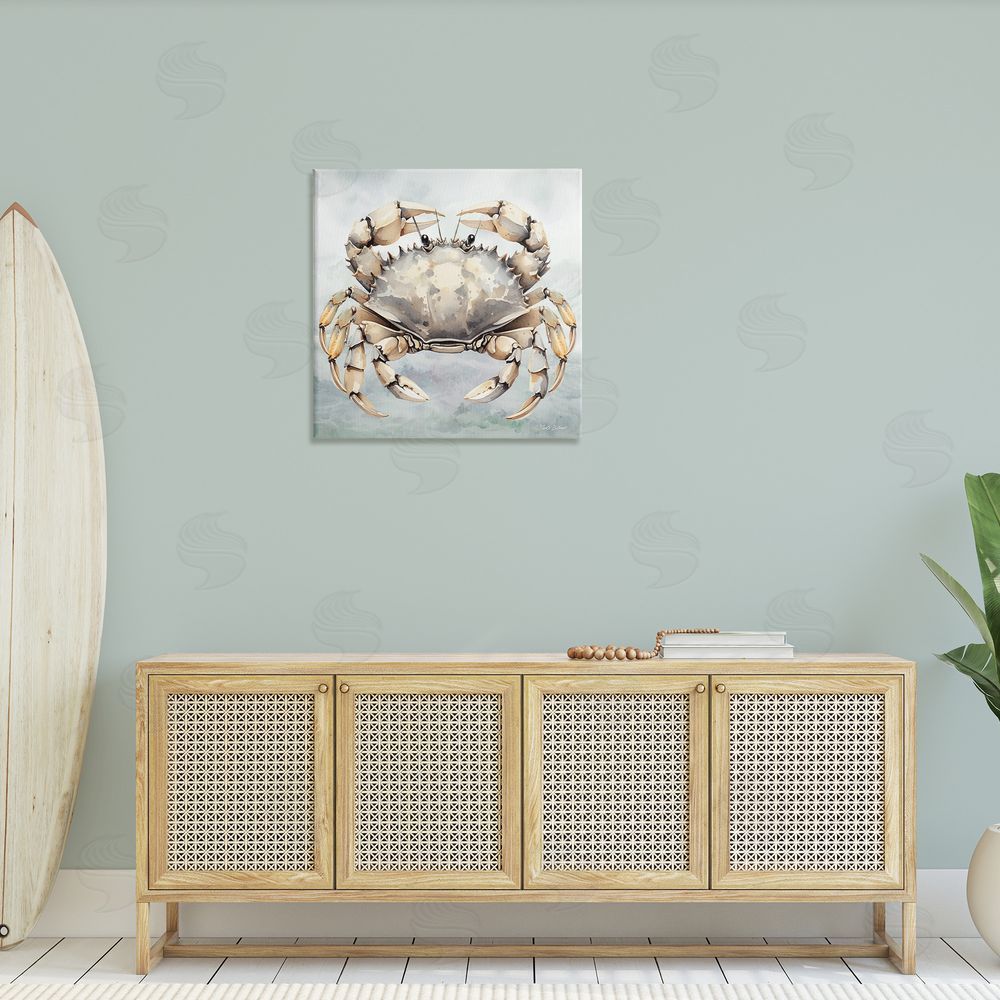 Nicole DeCamp Detailed Sea Crab Canvas Wall Art in Room