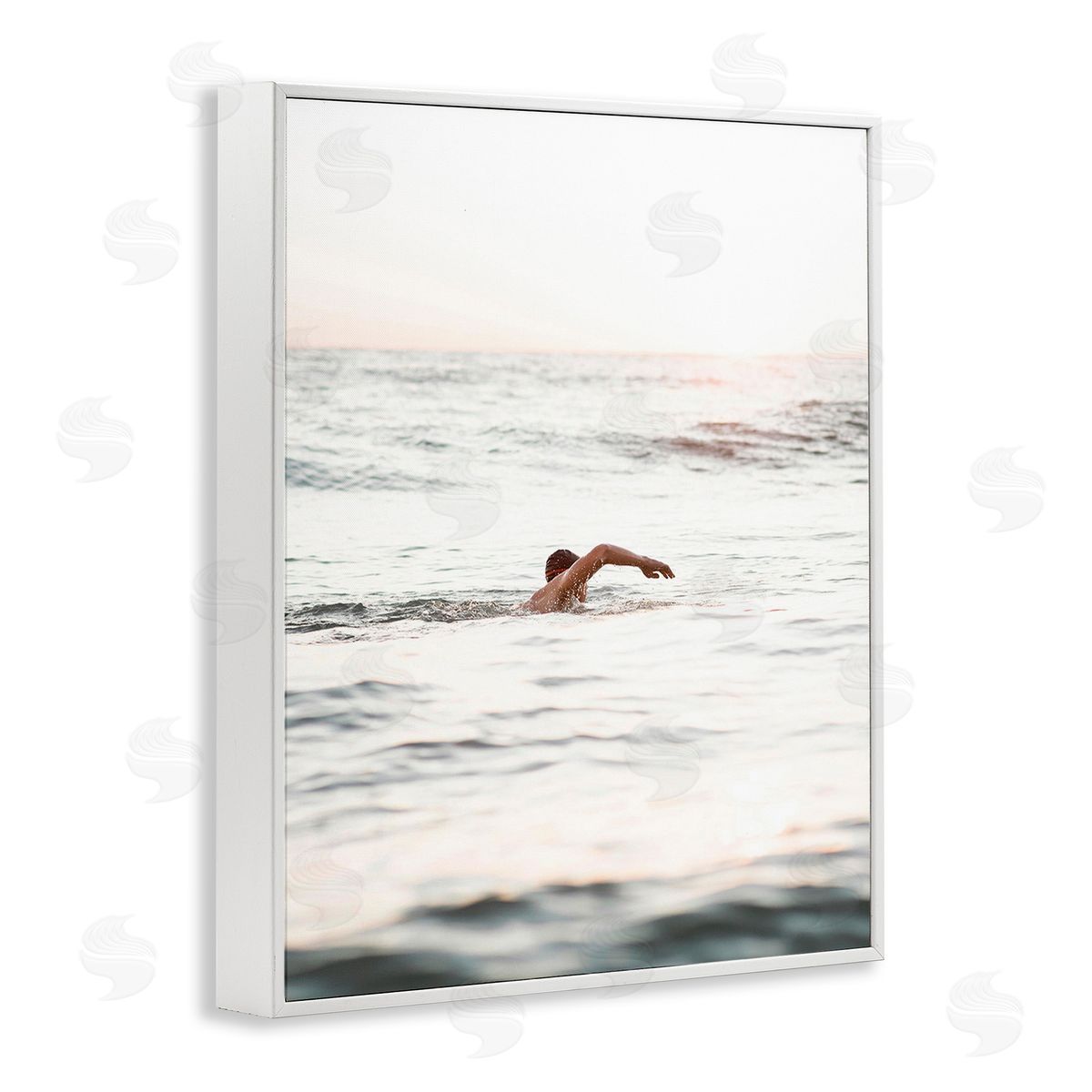 Stupell Studio Person Swimming in Sea
