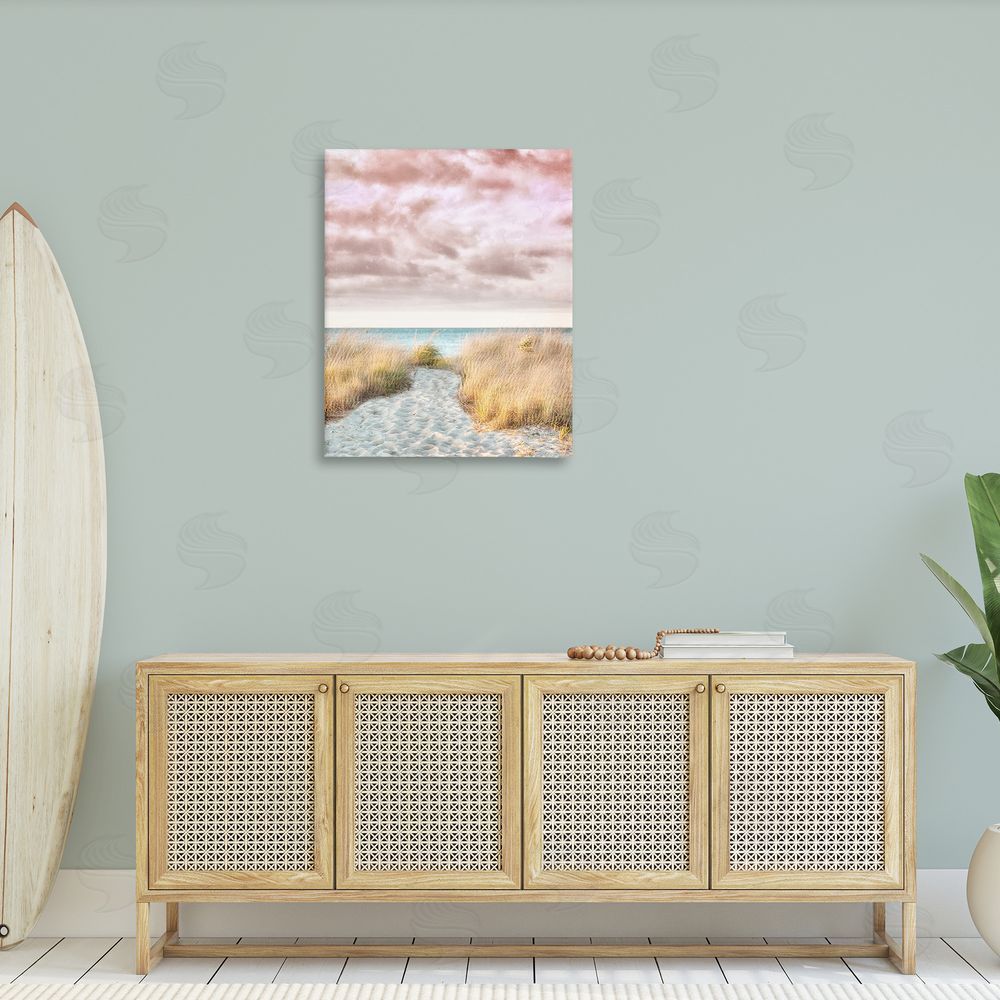 Brooke T. Ryan Beach Path with Pink Sky