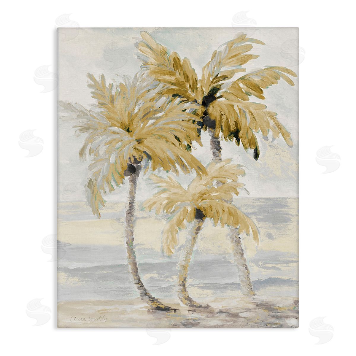 Lanie Loreth Neutral Beige Palm Trees