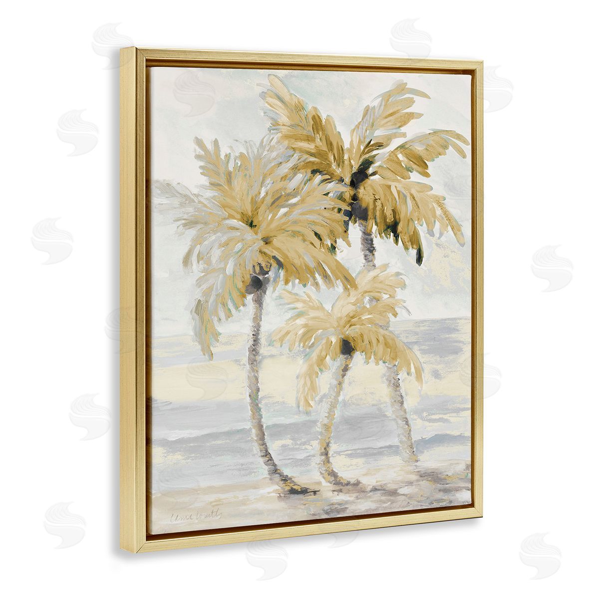 Lanie Loreth Neutral Beige Palm Trees