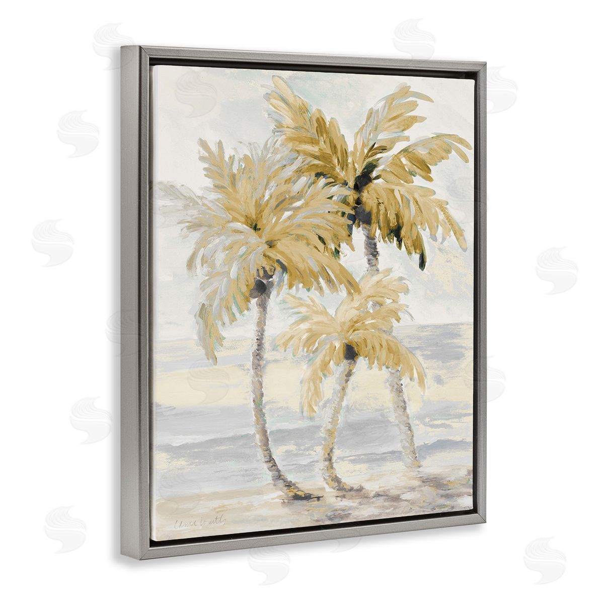 Lanie Loreth Neutral Beige Palm Trees