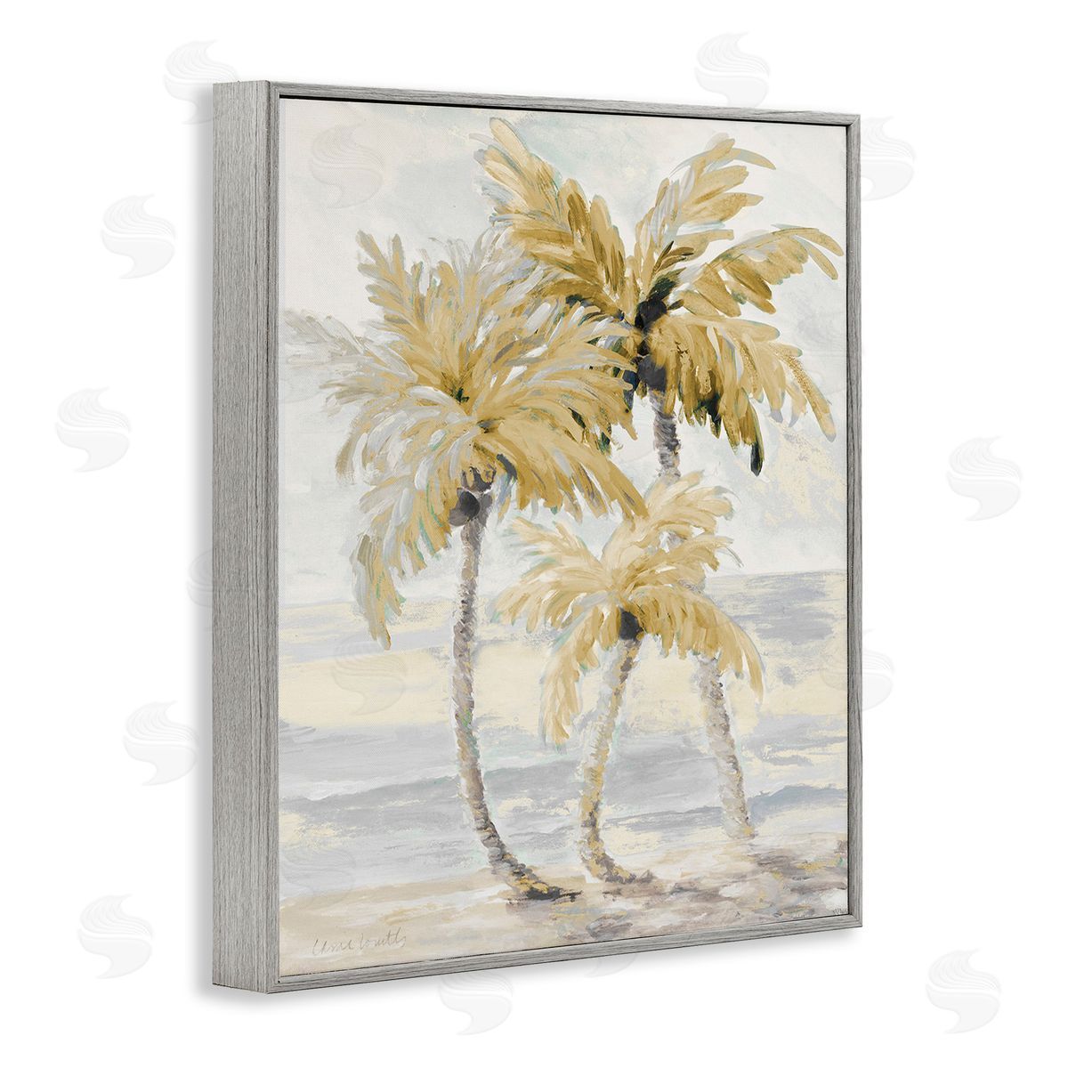 Lanie Loreth Neutral Beige Palm Trees