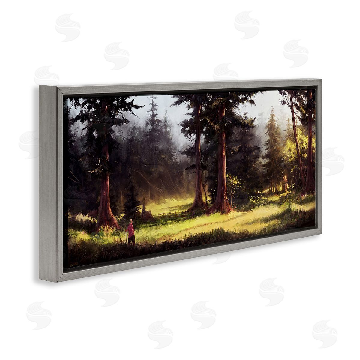 Vlad Mel Hiker in Sunlit Grove