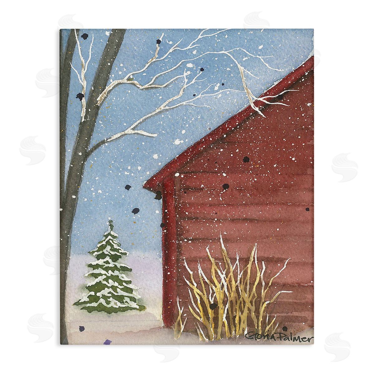 Gloria Palmer Winter Snowy Cabin
