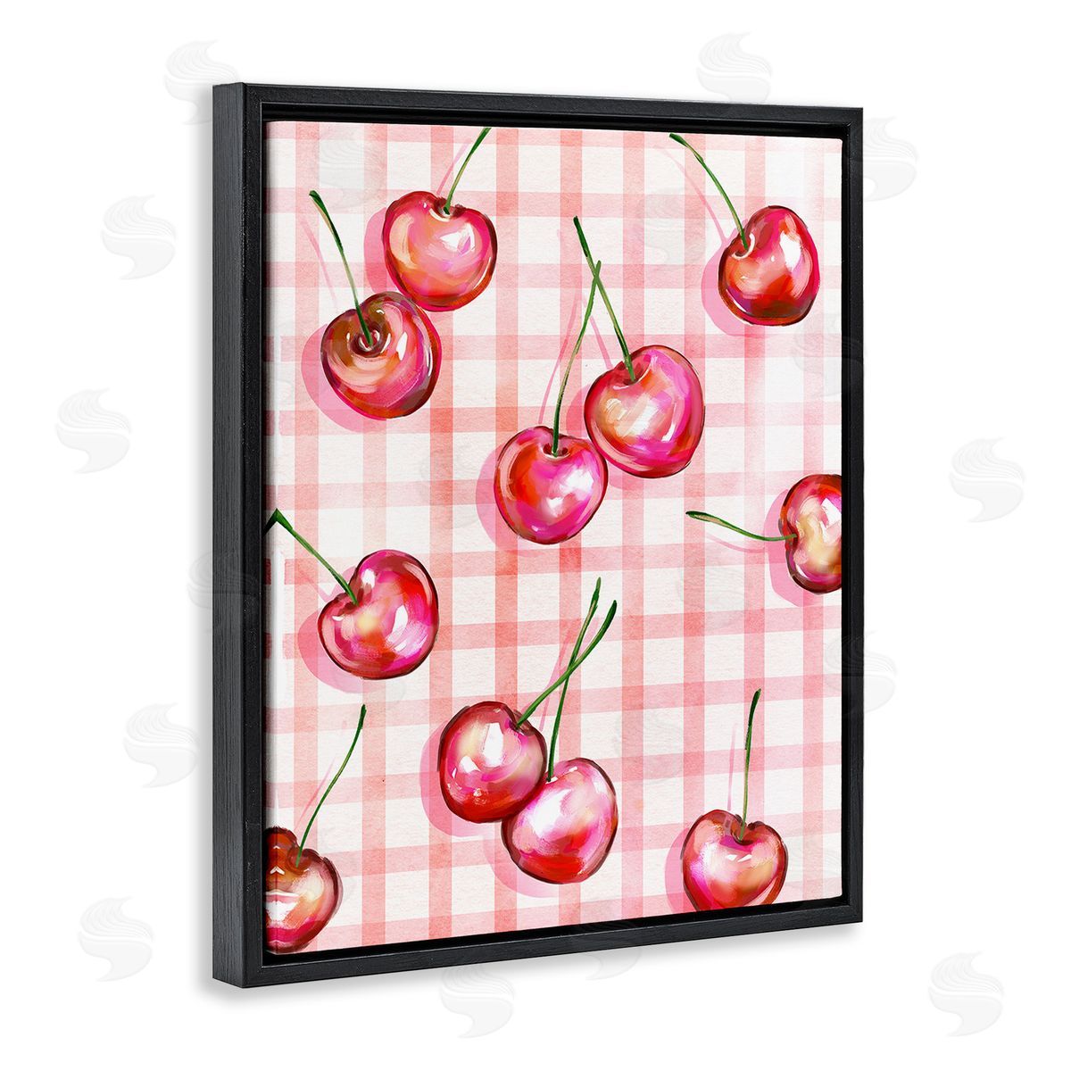 Ziwei Li Gingham Pattern Cherries