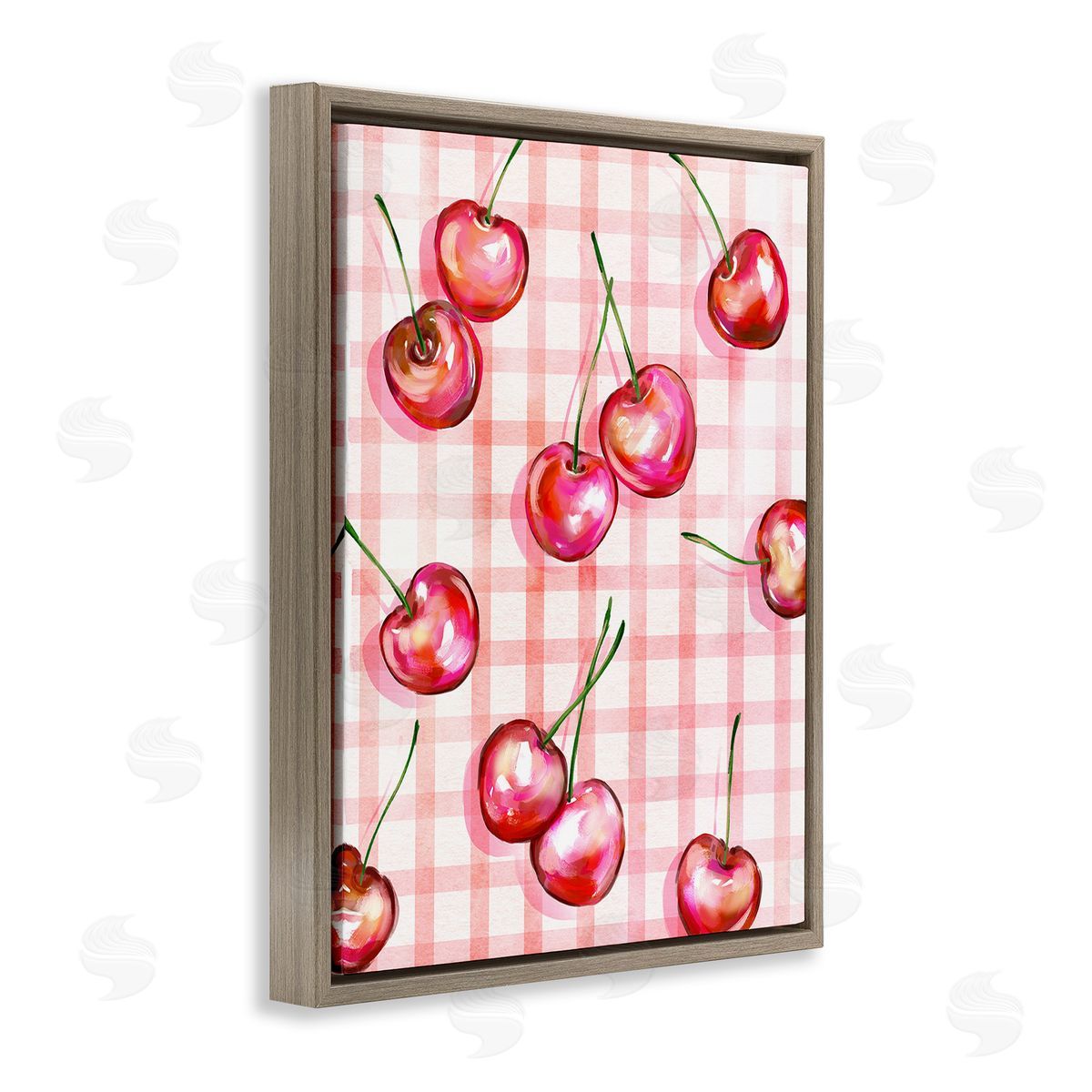 Ziwei Li Gingham Pattern Cherries