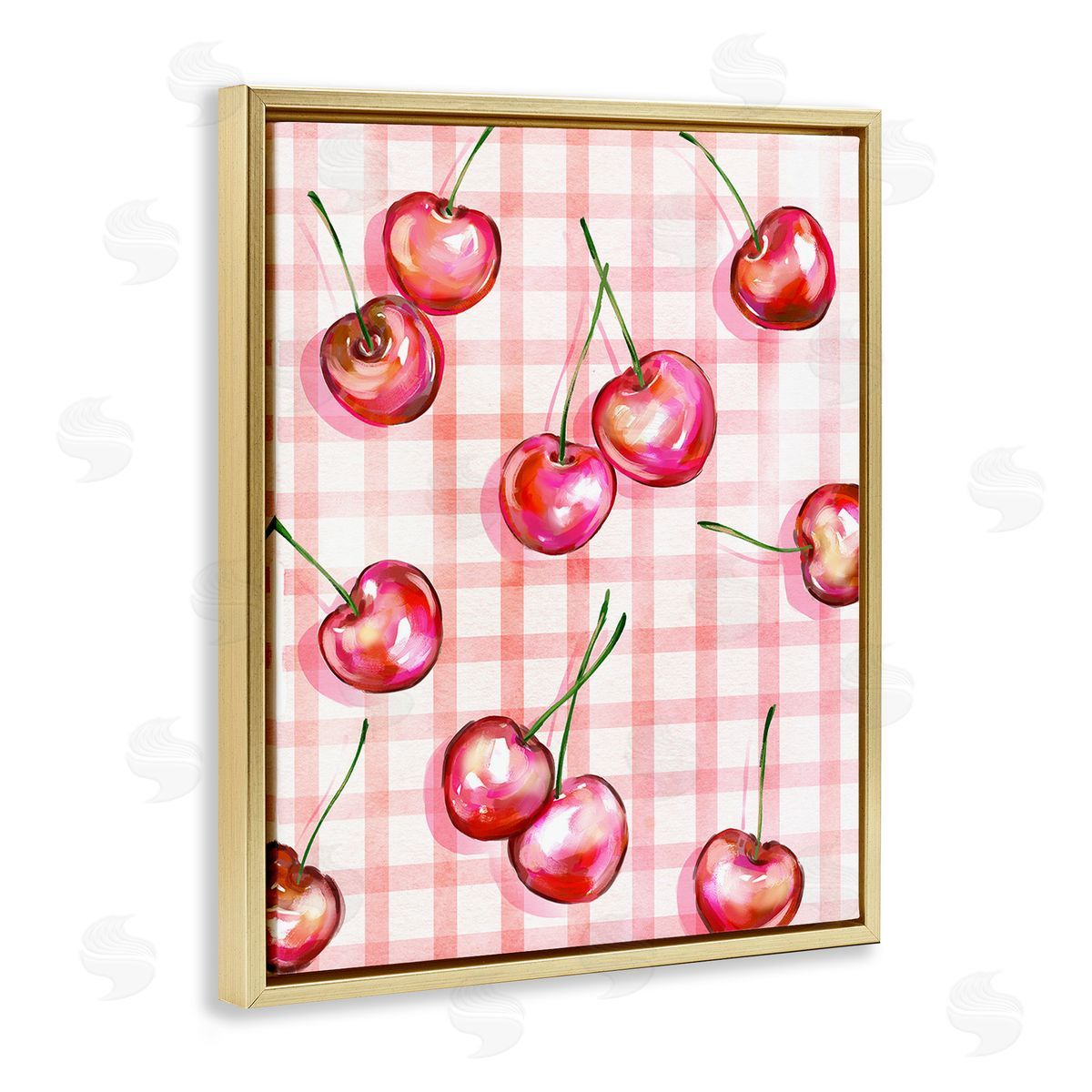 Ziwei Li Gingham Pattern Cherries