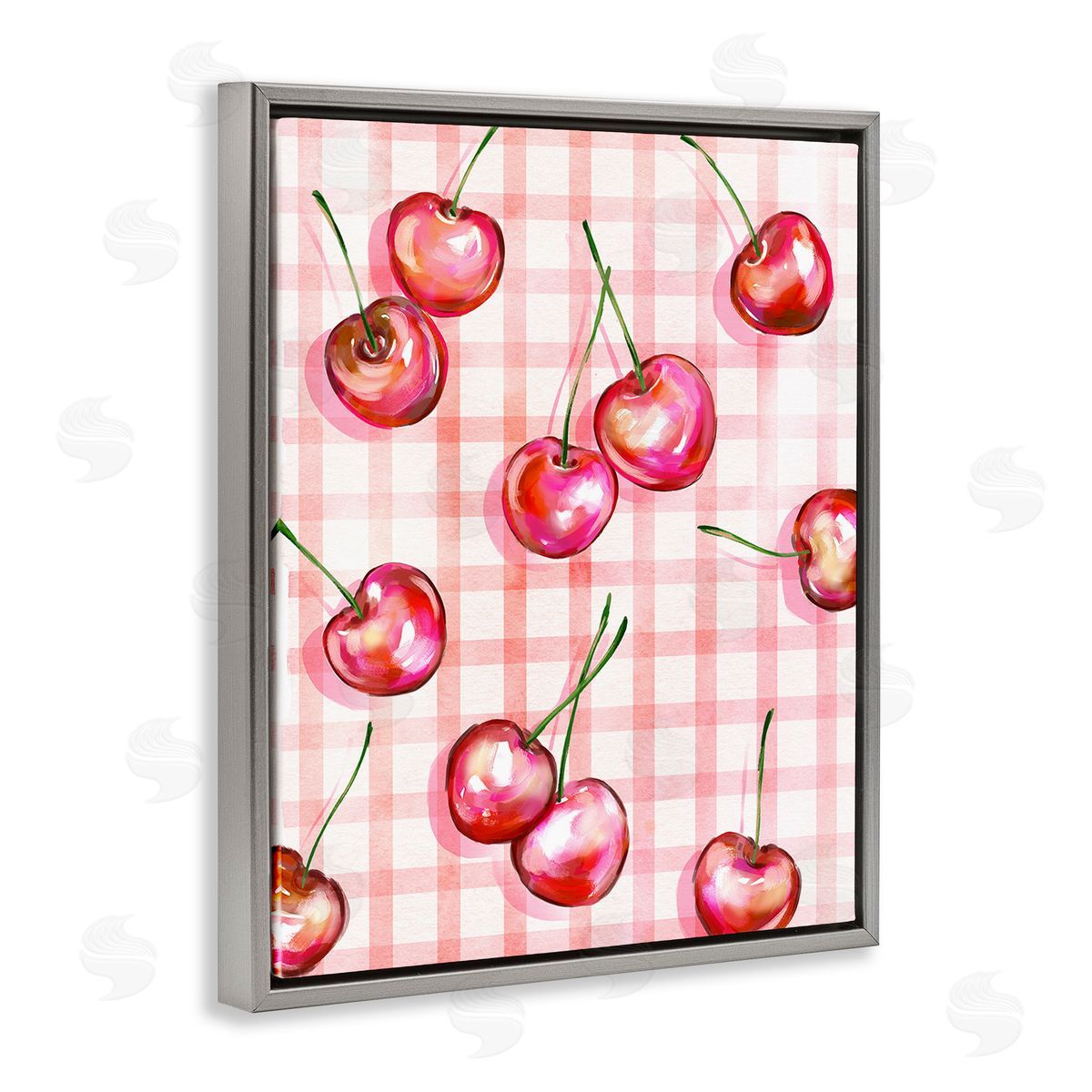 Ziwei Li Gingham Pattern Cherries