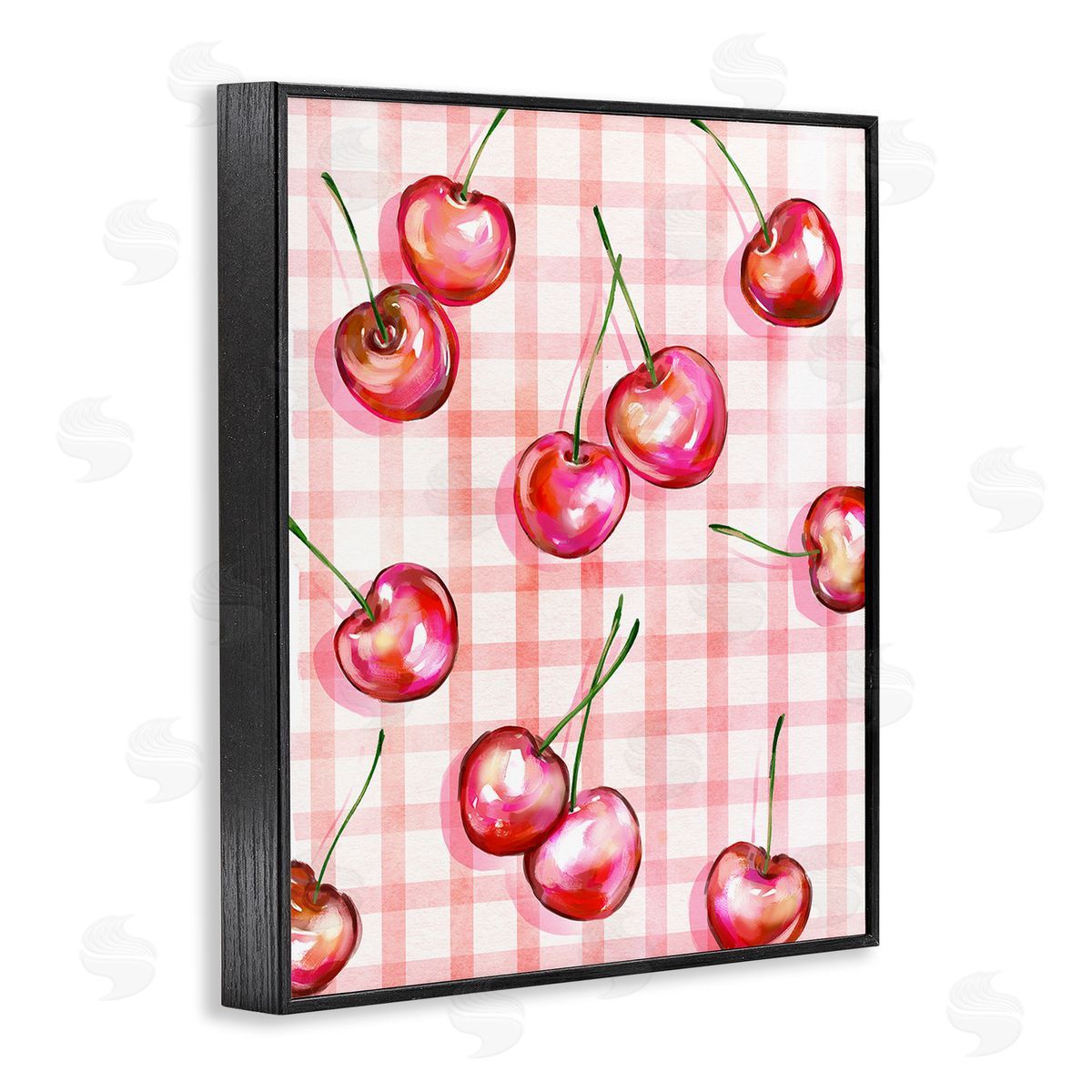 Ziwei Li Gingham Pattern Cherries