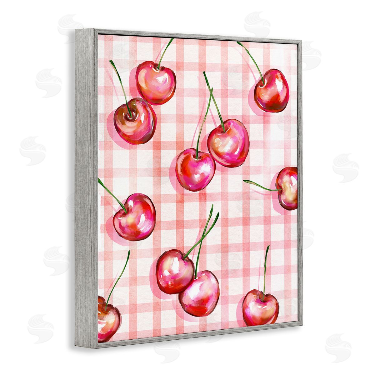 Ziwei Li Gingham Pattern Cherries