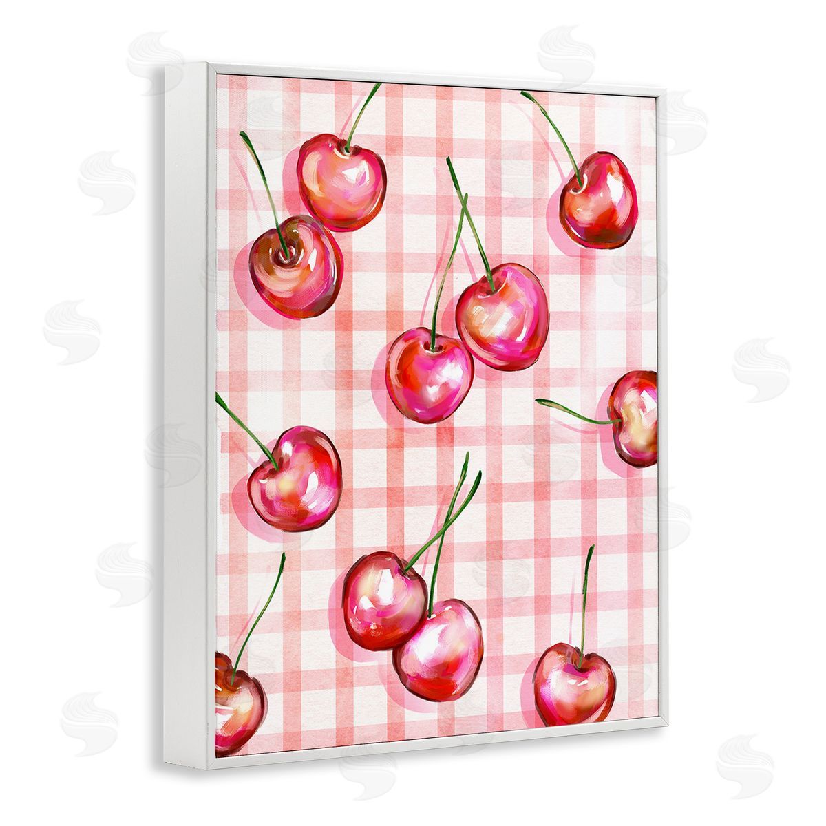 Ziwei Li Gingham Pattern Cherries
