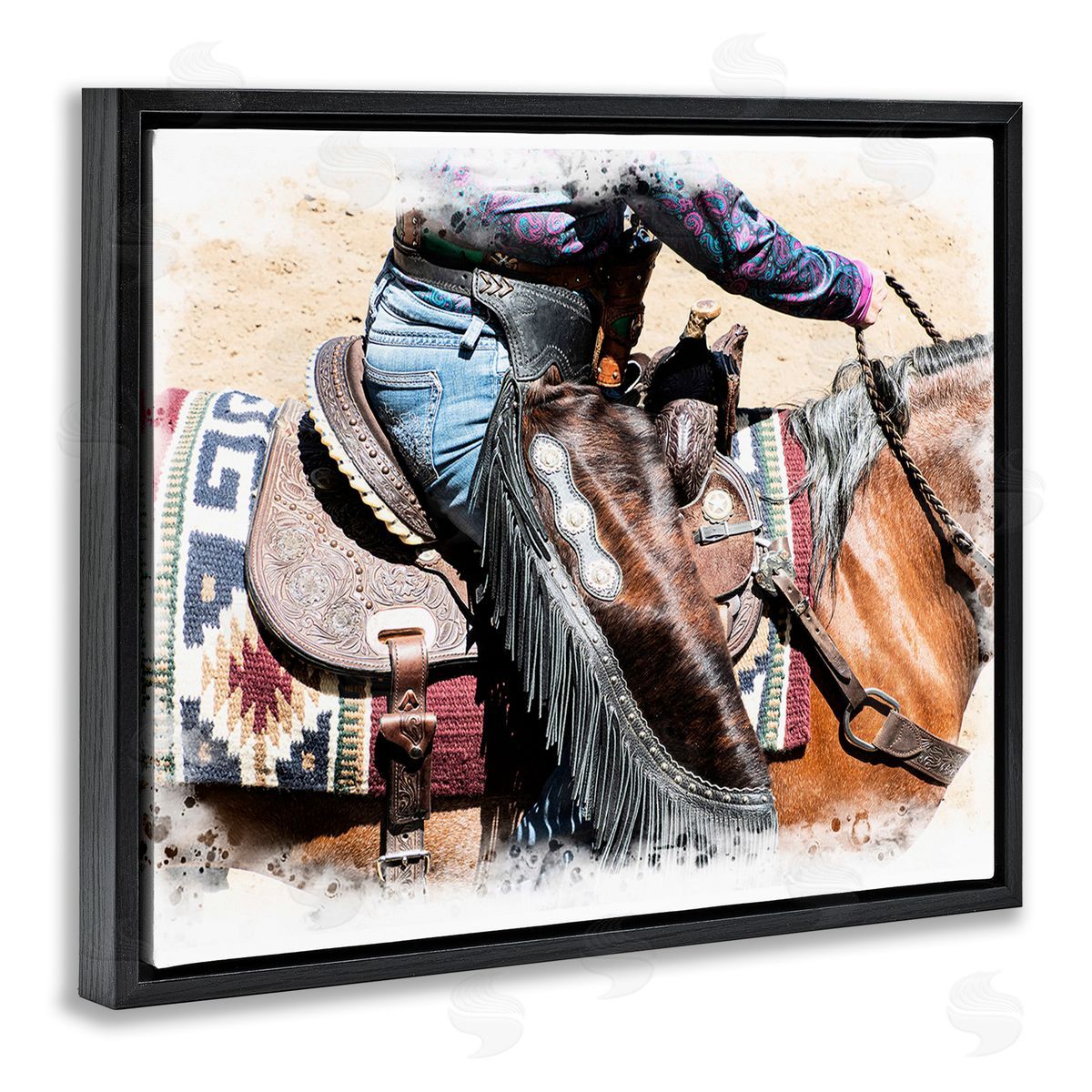 Jerry  Cowart Western Cowboy on Saddle