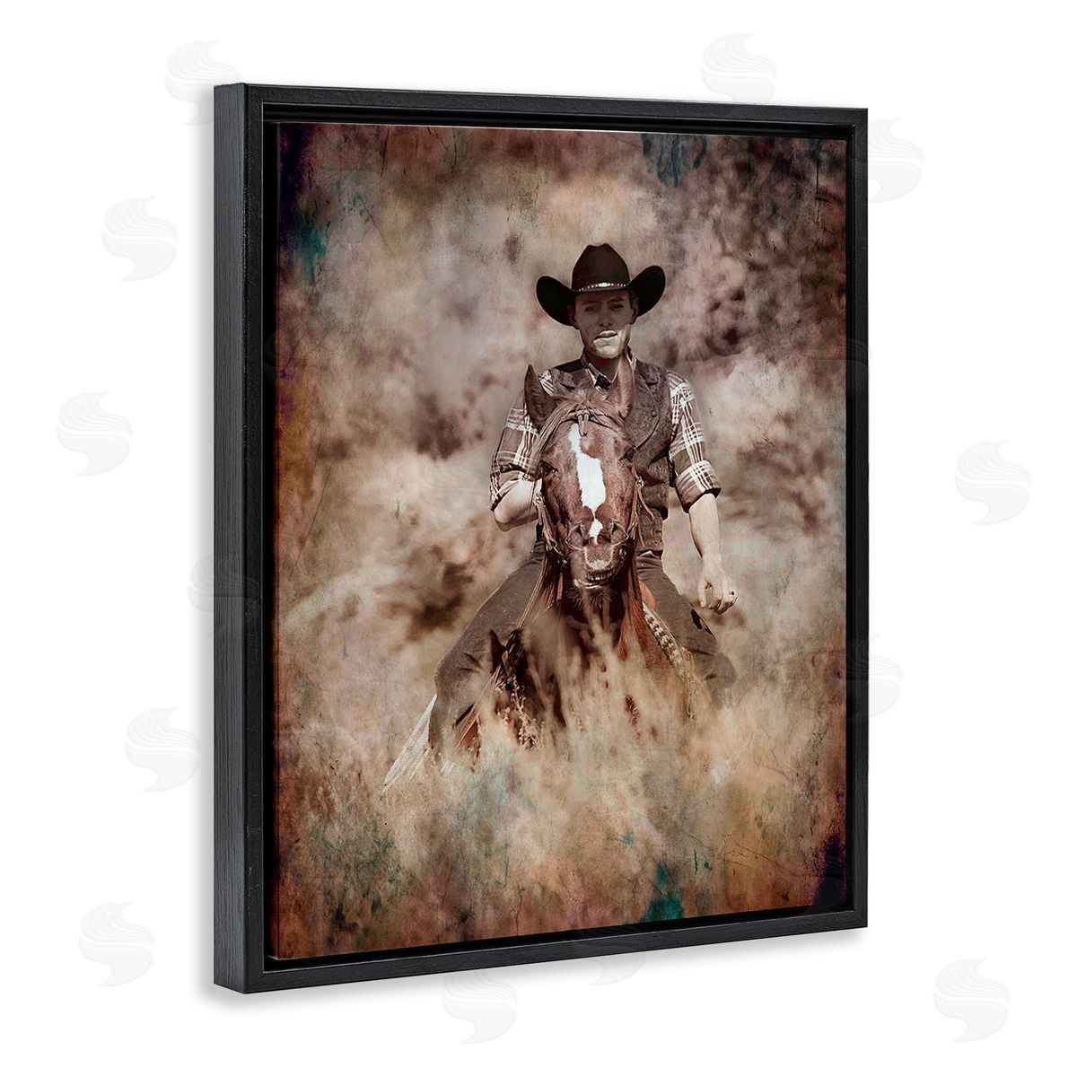 Jerry  Cowart Galloping Cowboy Portrait