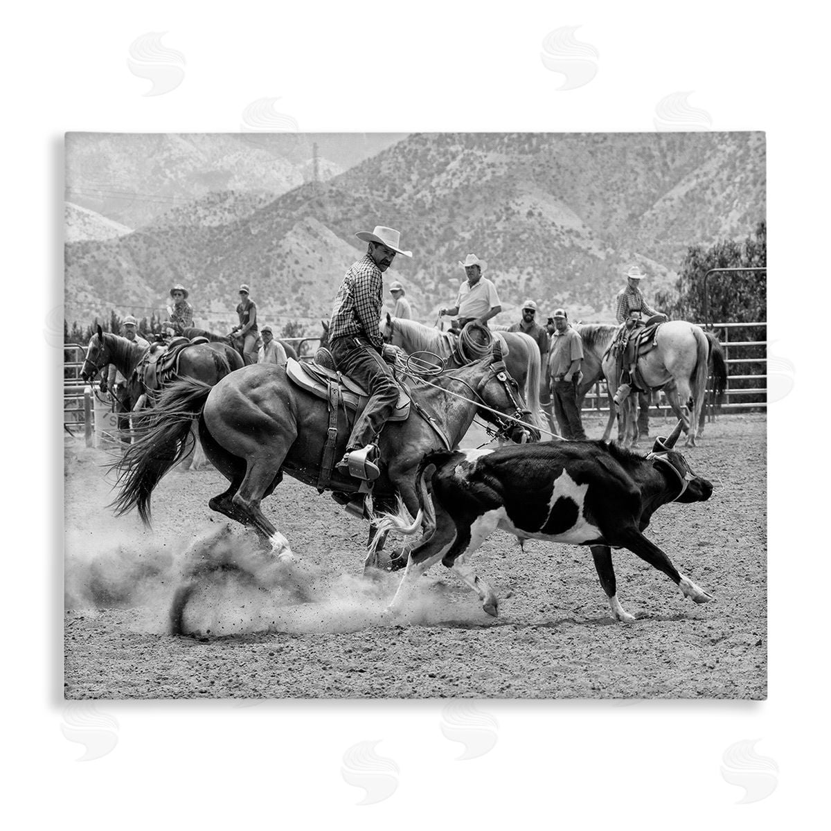 Jerry  Cowart Rodeo Cowboys with Cattle