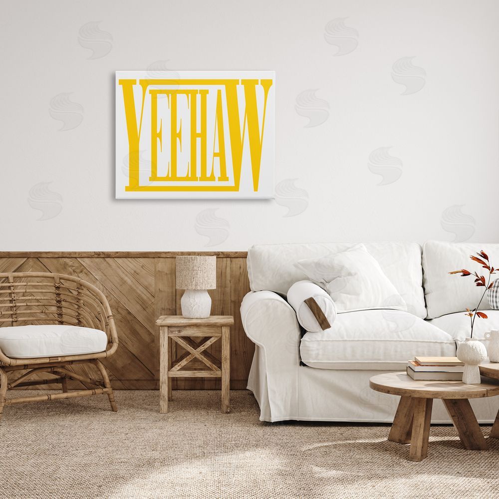 Grace Popp Yeehaw Yellow Typography