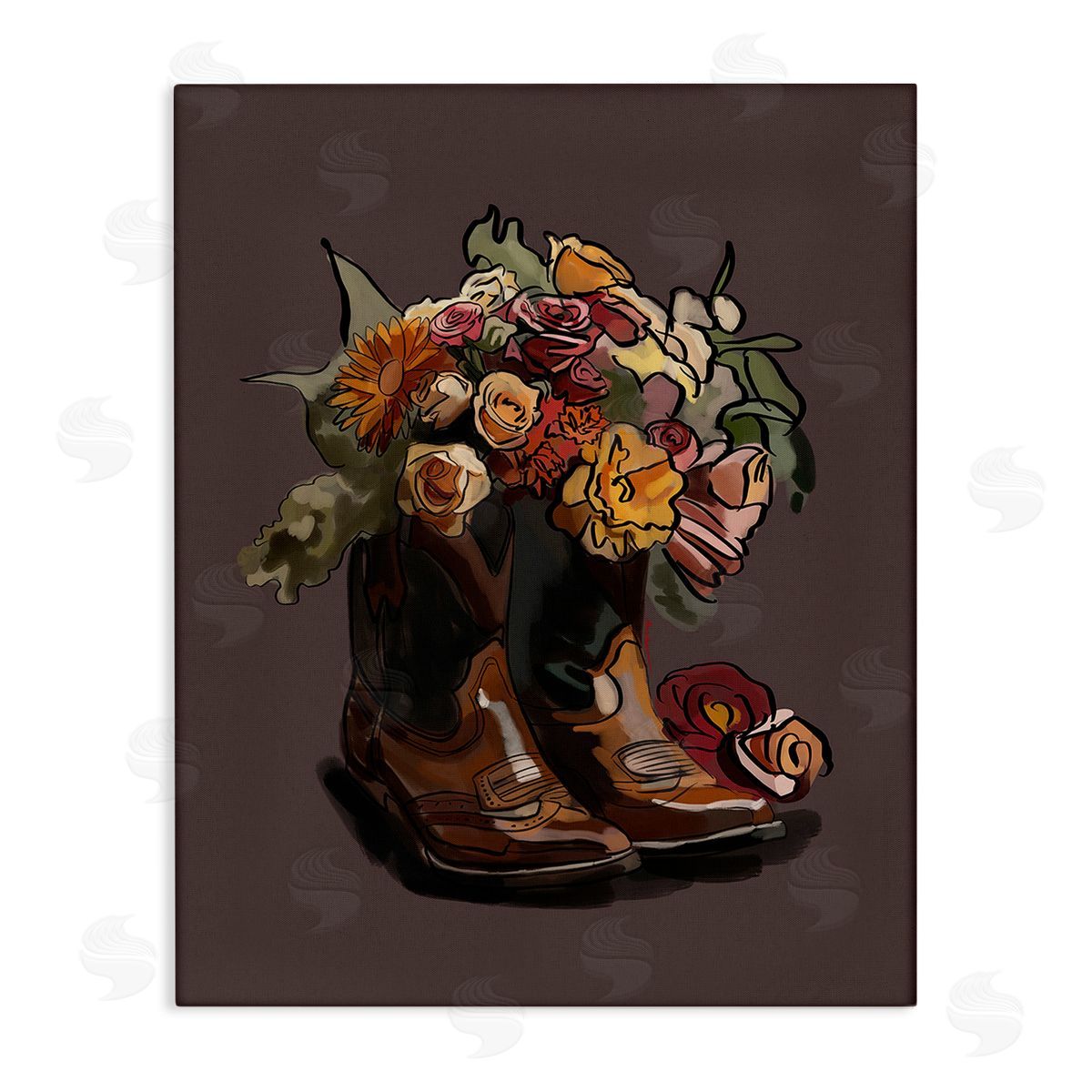 Amelia Noyes Modern Floral Boot Bouquet