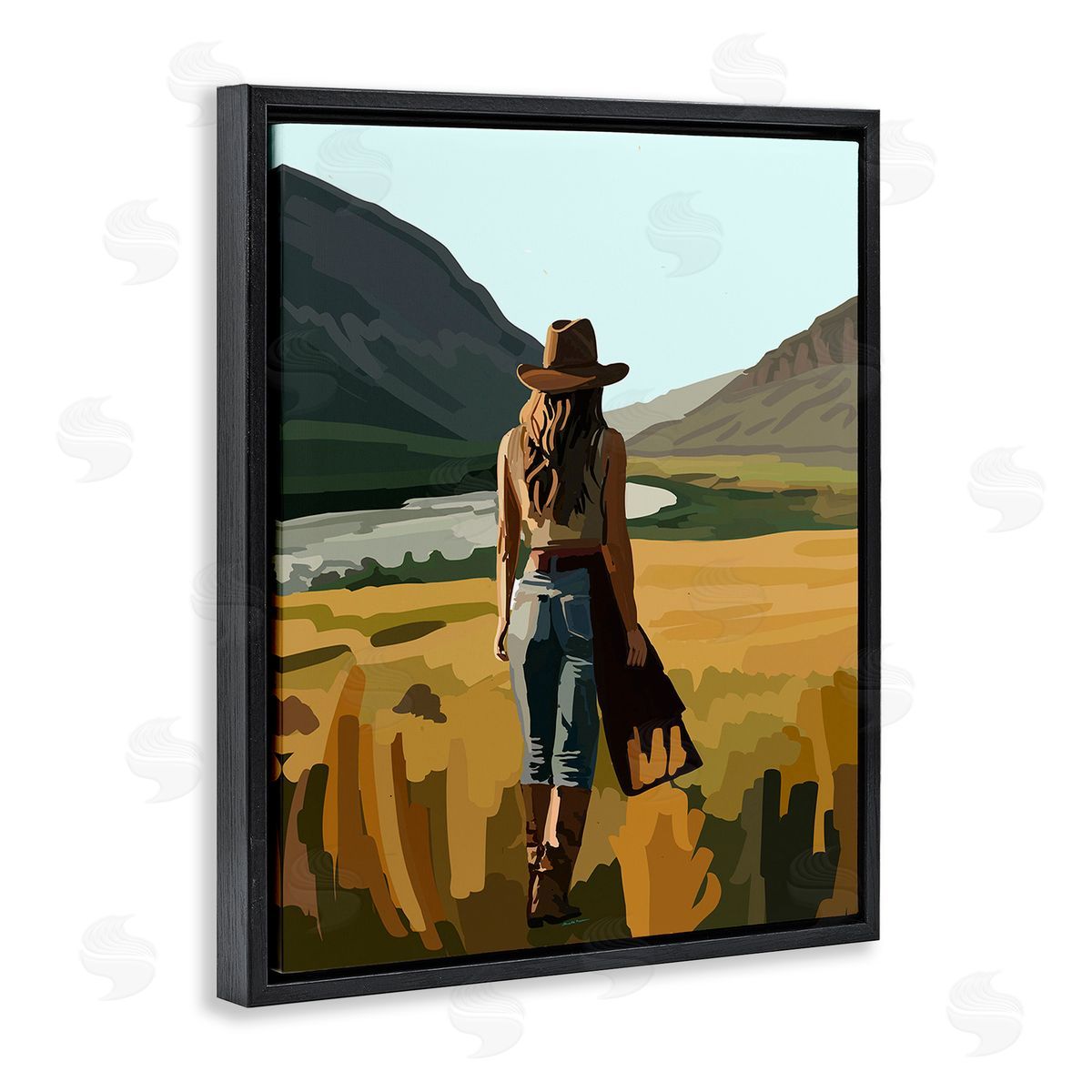 Amelia Noyes Strolling Cowgirl in Desert