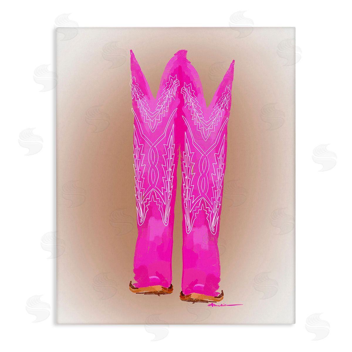 Amelia Noyes Vivid Pink Cowgirl Boots
