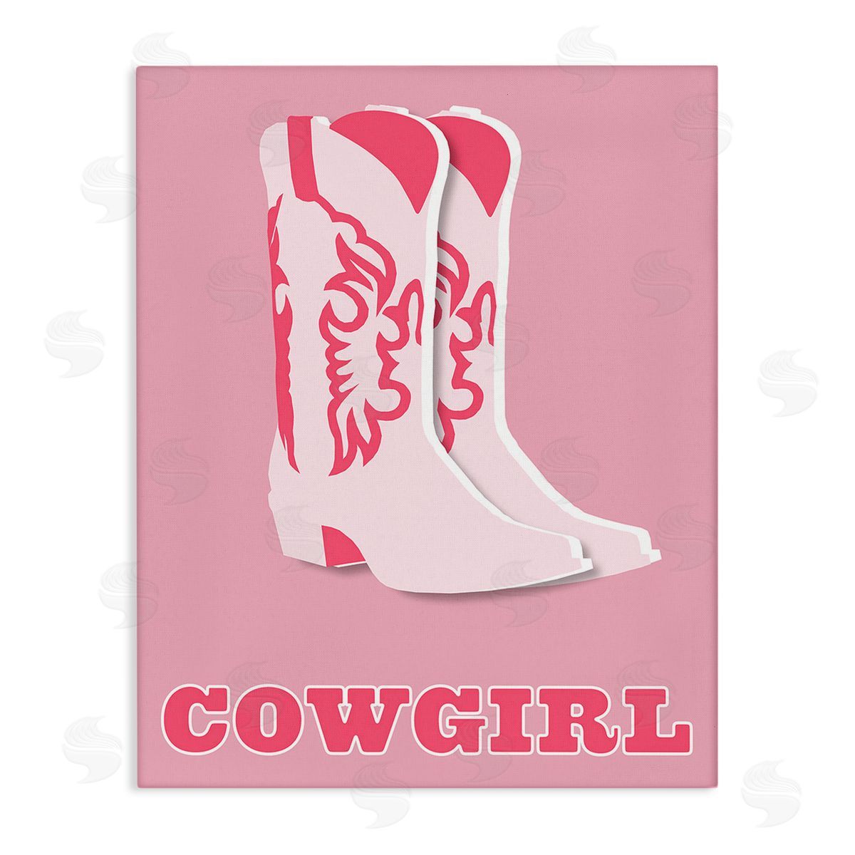Corinne Rose Designs Pastel Blush Cowgirl Boots