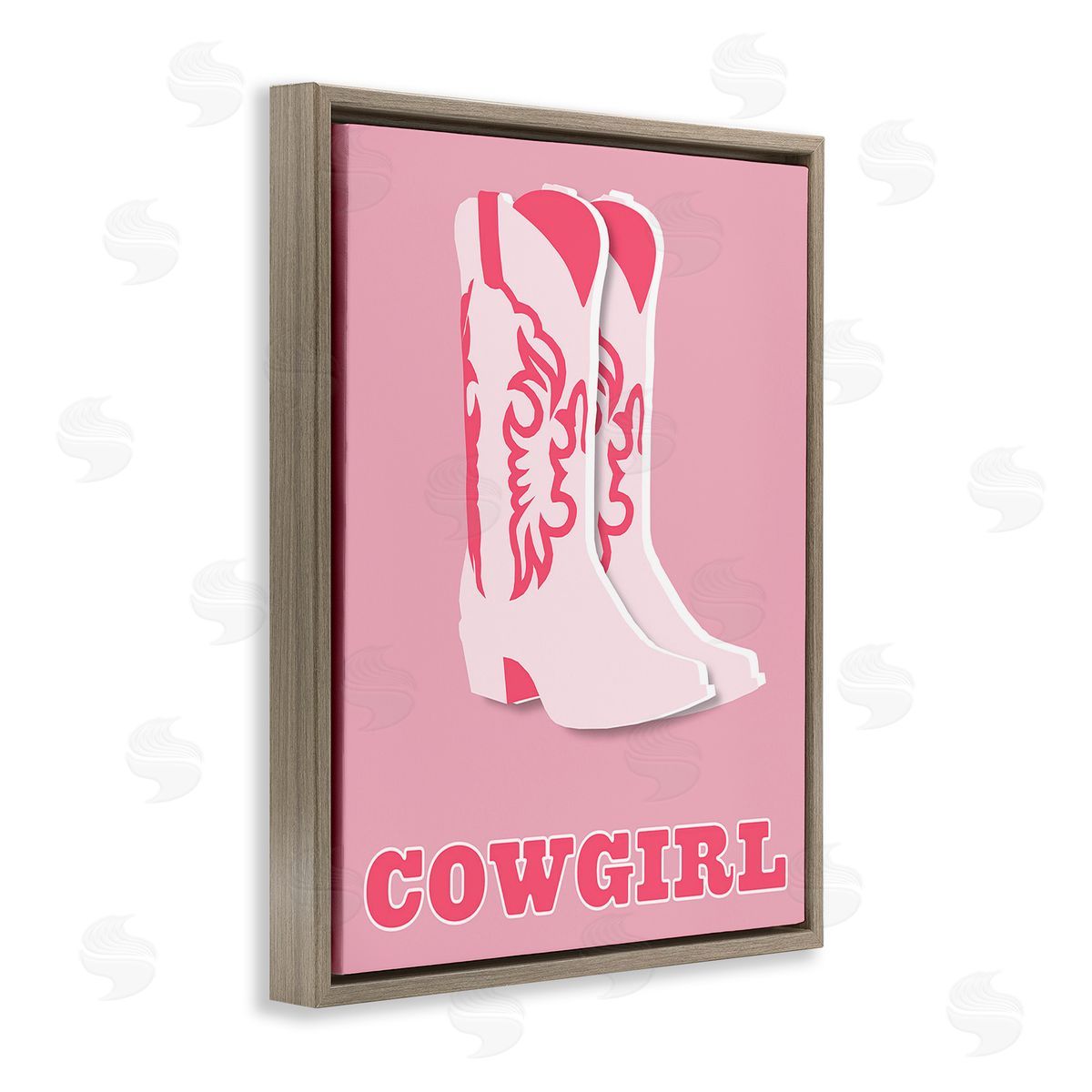 Corinne Rose Designs Pastel Blush Cowgirl Boots