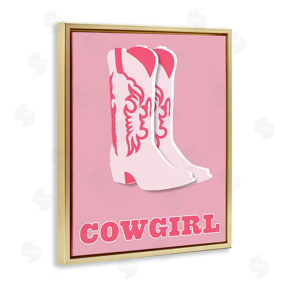 Corinne Rose Designs Pastel Blush Cowgirl Boots